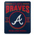 Atlanta Braves Blanket 50x60 Fleece Southpaw Design