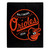 Baltimore Orioles Blanket 50x60 Raschel Moonshot Design