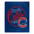 Chicago Cubs Blanket 50x60 Raschel Moonshot Design