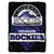 Colorado Rockies Blanket 60x80 Raschel Home Plate Design