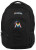 Miami Marlins Backpack Draftday Style Black and Black