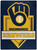 Milwaukee Brewers Blanket 60x80 Raschel Home Plate Design