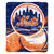 New York Mets Blanket 50x60 Sherpa Big Stick Design