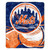 New York Mets Blanket 50x60 Sherpa Big Stick Design