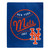 New York Mets Blanket 50x60 Raschel Moonshot Design