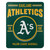 Oakland Athletics Blanket 50x60 Fleece Southpaw Design