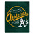 Oakland Athletics Blanket 50x60 Raschel Moonshot Design