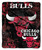 Chicago Bulls Blanket 50x60 Raschel Drop Down Design