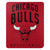 Chicago Bulls Blanket 50x60 Fleece Layup Design