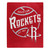 Houston Rockets Blanket 50x60 Raschel Blacktop Design