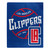 Los Angeles Clippers Blanket 50x60 Raschel Blacktop Design