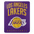 Los Angeles Lakers Blanket 50x60 Fleece Layup Design