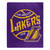Los Angeles Lakers Blanket 50x60 Raschel Blacktop Design