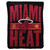 Miami Heat Blanket 46x60 Micro Raschel Clear Out Design Rolled
