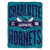 New Orleans Hornets Blanket 46x60 Micro Raschel Clear Out Design Rolled