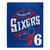 Philadelphia 76ers Blanket 50x60 Raschel Blacktop Design