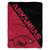 Arkansas Razorbacks Blanket 46x60 Micro Raschel Halftone Design Rolled