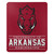 Arkansas Razorbacks Blanket 50x60 Fleece Control Design