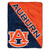 Auburn Tigers Blanket 46x60 Micro Raschel Halftone Design Rolled