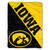 Iowa Hawkeyes Blanket 46x60 Micro Raschel Halftone Design Rolled
