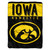 Iowa Hawkeyes Blanket 60x80 Raschel Basic Design