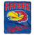 Kansas Jayhawks Blanket 50x60 Raschel Alumni Design