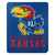 Kansas Jayhawks Blanket 50x60 Fleece Control Design