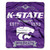 Kansas State Wildcats Blanket 50x60 Raschel Label Design
