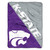 Kansas State Wildcats Blanket 46x60 Micro Raschel Halftone Design Rolled