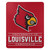 Louisville Cardinals Blanket 50x60 Fleece Control Design