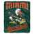 Miami Hurricanes Blanket 50x60 Raschel Alumni Design