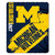 Michigan Wolverines Blanket 50x60 Fleece College Painted Design