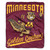 Minnesota Golden Gophers Blanket 50x60 Raschel Alumni Design