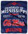 Mississippi Rebels Blanket 50x60 Raschel Label Design