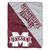 Mississippi State Bulldogs Blanket 46x60 Micro Raschel Halftone Design Rolled