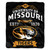 Missouri Tigers Blanket 50x60 Raschel Label Design