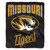 Missouri Tigers Blanket 50x60 Raschel Alumni Design