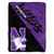 Northwestern Wildcats Blanket 46x60 Micro Raschel Halftone Design Rolled