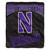 Northwestern Wildcats Blanket 50x60 Raschel Alumni Design