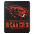 Oregon State Beavers Blanket 50x60 Fleece Control Design