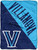 Villanova Wildcats Blanket 46x60 Micro Raschel Halftone Design Rolled
