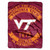Virginia Tech Hokies Blanket 60x80 Raschel Rebel Design
