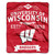 Wisconsin Badgers Blanket 50x60 Raschel Label Design