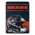 Chicago Bears Blanket 46x60 Micro Raschel Run Design Rolled