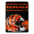 Cincinnati Bengals Blanket 46x60 Micro Raschel Run Design Rolled
