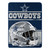 Dallas Cowboys Blanket 46x60 Micro Raschel Run Design Rolled