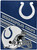 Indianapolis Colts Blanket 60x80 Raschel Slant Design