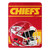 Kansas City Chiefs Blanket 46x60 Micro Raschel Run Design Rolled