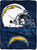 Los Angeles Chargers Blanket 60x80 Raschel Prestige Design