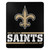 New Orleans Saints Blanket 50x60 Fleece Split Wide Design